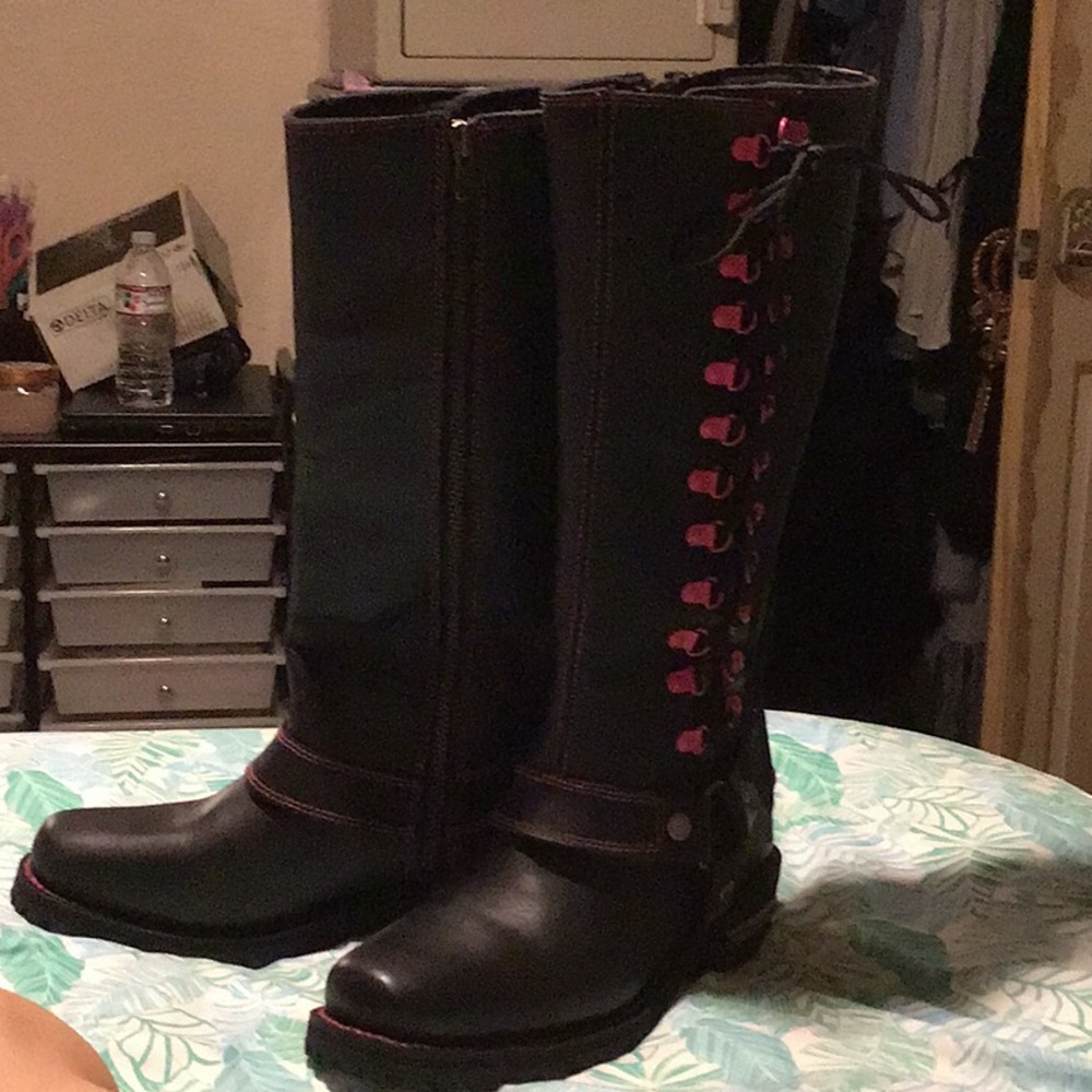 Milwaukee ladies harness tall boots